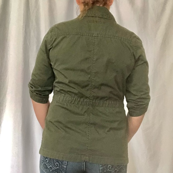 Calvin Klein Jeans green olive jacket, size small / petite, EUC - Picture 3 of 9
